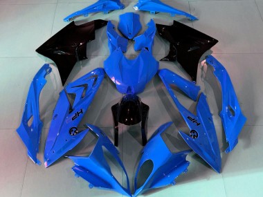 2009-2014 Alien Blue and White S1000RR Motorcycle Fairings