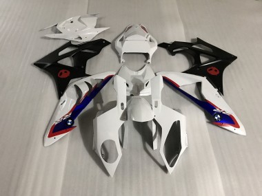 2009-2014 Alien Blue and White S1000RR Motorcycle Fairings