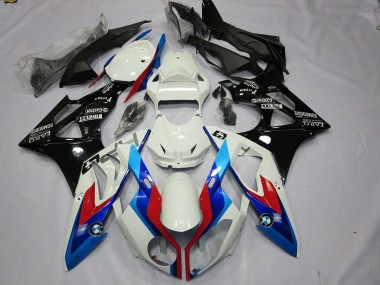 2009-2014 Alien Blue and White S1000RR Motorcycle Fairings