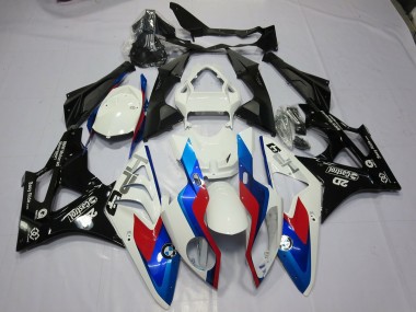 2009-2014 Alien Blue and White S1000RR Motorcycle Fairings