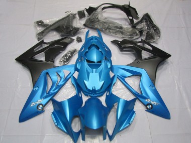 2009-2014 Alien Blue and White S1000RR Motorcycle Fairings