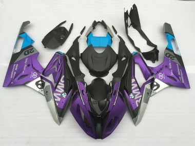 2009-2014 Alien Blue and White S1000RR Motorcycle Fairings