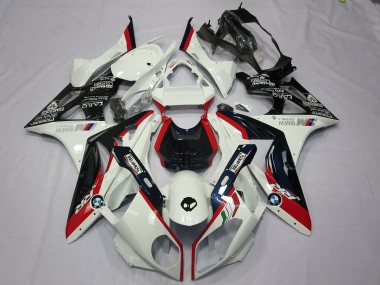 2009-2014 Alien Blue and White S1000RR Motorcycle Fairings