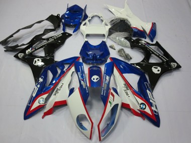 2009-2014 Alien Blue and White S1000RR Motorcycle Fairings