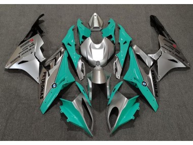 2009-2014 Alien Blue and White S1000RR Motorcycle Fairings