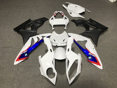 2009-2014 Alien Blue and White S1000RR Motorcycle Fairings