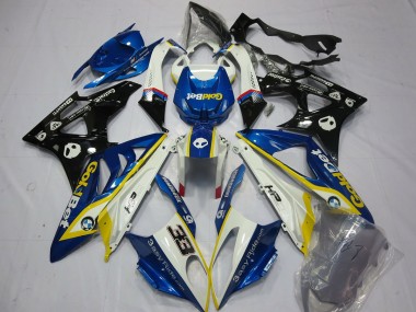 2009-2014 Alien Blue and White S1000RR Motorcycle Fairings