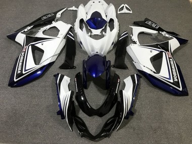 2009-2016 Blue Black and White GSXR 1000 Motorcycle Fairings