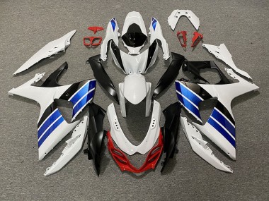 2009-2016 Gloss White Blue Black and Red GSXR 1000 Motorcycle Fairings
