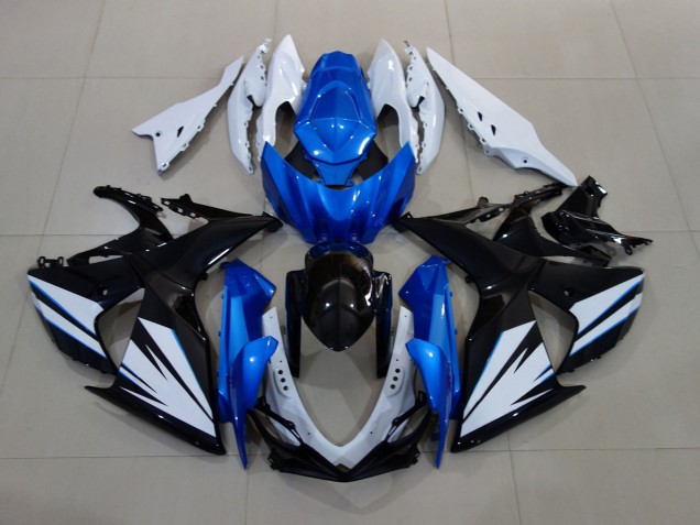 2009-2016 Gloss White and Black with Red Matte Blue GSXR 1000 Motorcycle Fairings