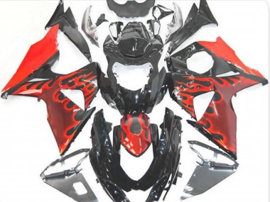 2009-2016 Red Flame GSXR 1000 Motorcycle Fairings