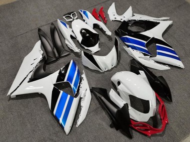 2009-2016 White Blue and Red Style GSXR 1000 Motorcycle Fairings