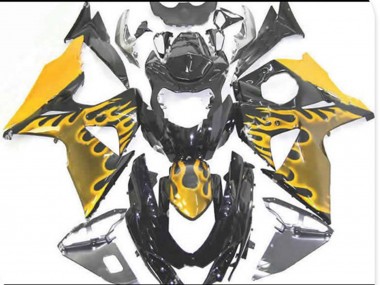 2009-2016 Yellow Flame GSXR 1000 Motorcycle Fairings