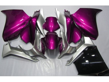 2010-2013 Deep Pink and Silver VFR1200 Motorcycle Fairings