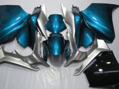 2010-2013 Light Blue and Silver VFR1200 Motorcycle Fairings