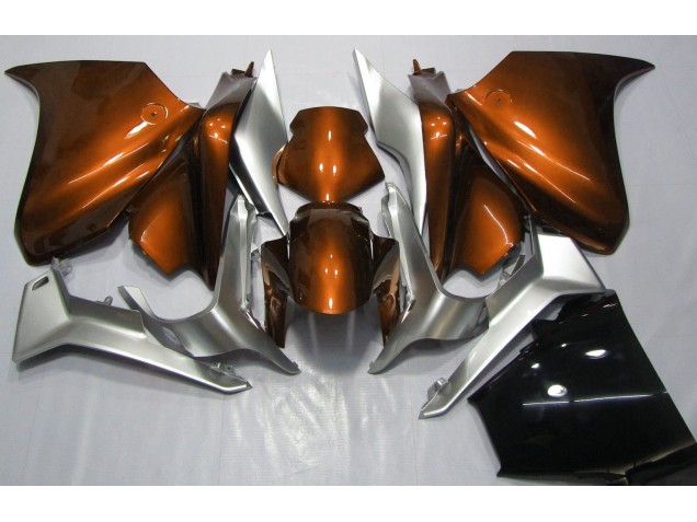 2010-2013 Orange and Silver VFR1200 Motorcycle Fairings