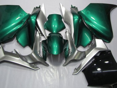 2010-2013 Seafoam Green and Silver VFR1200 Motorcycle Fairings