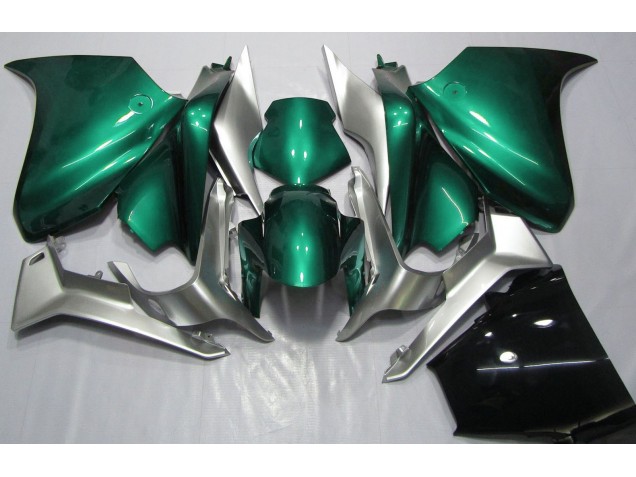 2010-2013 Seafoam Green and Silver VFR1200 Motorcycle Fairings