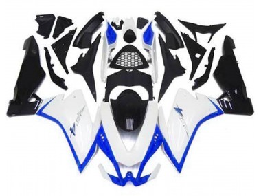2010-2015 Gloss White & Blue RSV4 1000 Motorcycle Fairings