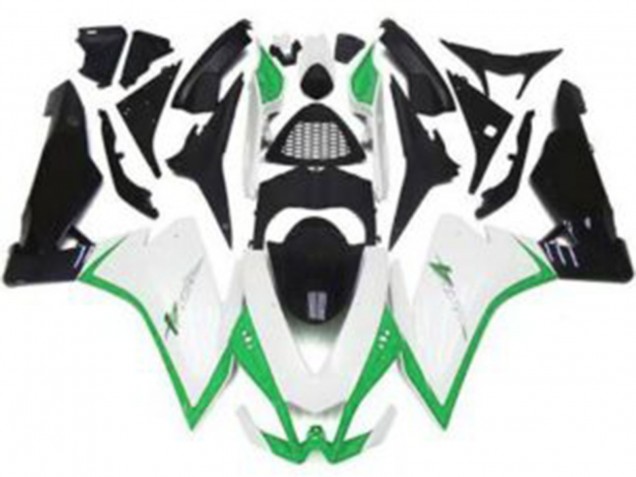 2010-2015 Gloss White & Green RSV4 1000 Motorcycle Fairings