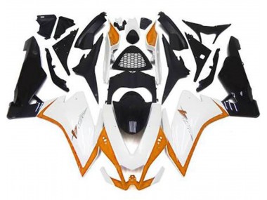 2010-2015 Gloss White & Orange RSV4 1000 Motorcycle Fairings