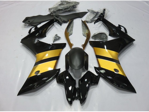 2011-2012 Gold Black CBR Design CBR600F Motorcycle Fairings