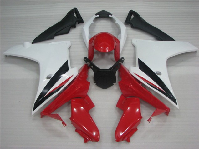 2011-2012 White Red and Black CBR600F Motorcycle Fairings