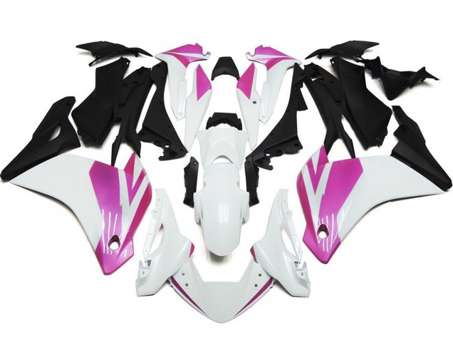 2011-2014 Pink and White Gloss CBR250RR Motorcycle Fairings