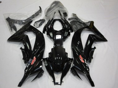 2011-2015 Gloss Black Red ZX10R Motorcycle Fairings