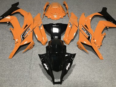 2011-2015 Gloss Orange & Logos ZX10R Motorcycle Fairings