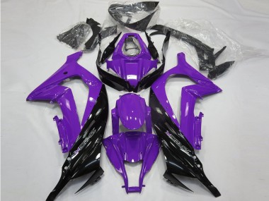 2011-2015 Gloss Purple and Black ZX10R Motorcycle Fairings