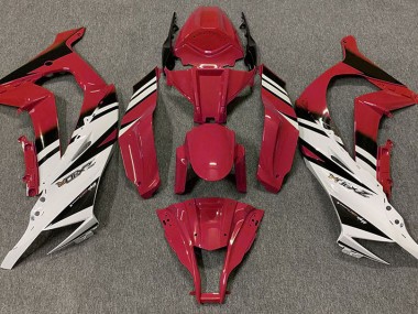 2011-2015 Gloss Red & White ZX10R Motorcycle Fairings