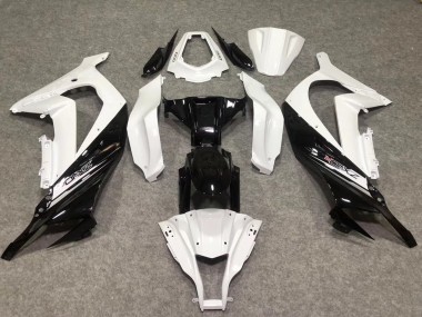 2011-2015 Gloss White / Black ZX10R Motorcycle Fairings