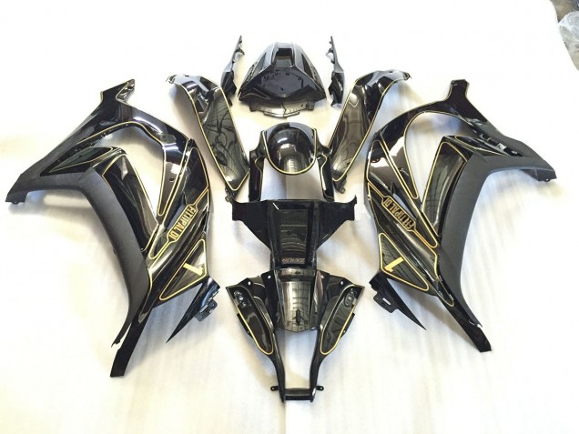 2011-2015 Gold Trim ZX10R Motorcycle Fairings