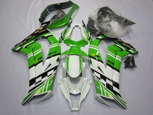 2011-2015 Green White Black ZX10R Motorcycle Fairings