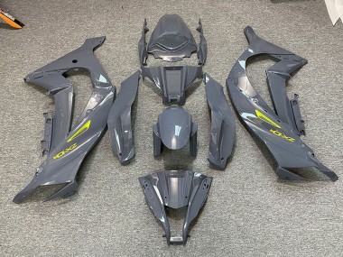 2011-2015 Nardo Grey & Yellow ZX10R Motorcycle Fairings