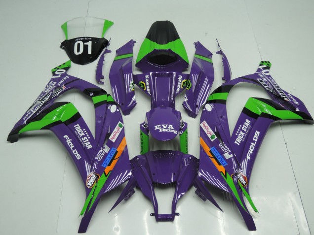 2011-2015 OEM Style Purple ZX10R Motorcycle Fairings