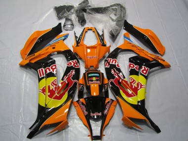 2011-2015 Orange Red bull ZX10R Motorcycle Fairings