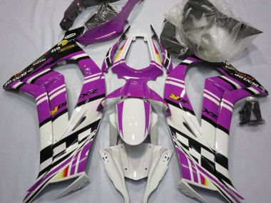 2011-2015 Purple Black and White ZX10R Motorcycle Fairings