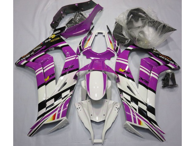 2011-2015 Purple Black and White ZX10R Motorcycle Fairings