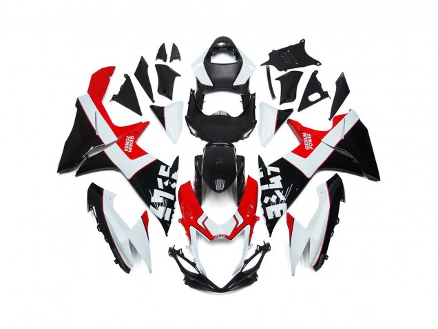 2011-2024 Custom Red and Black with Logos GSXR 600-750 Motorcycle Fairings