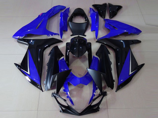 2011-2024 Gloss Blue and Black GSXR 600-750 Motorcycle Fairings