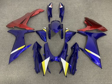 2011-2024 Gloss Blue and Red GSXR 600-750 Motorcycle Fairings