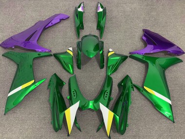 2011-2024 Gloss Green and Purple GSXR 600-750 Motorcycle Fairings