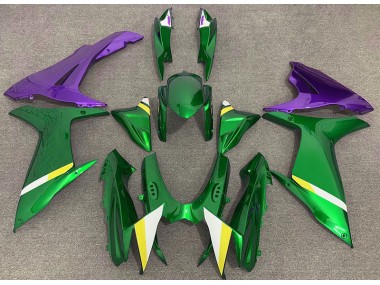 2011-2024 Gloss Green and Purple GSXR 600-750 Motorcycle Fairings