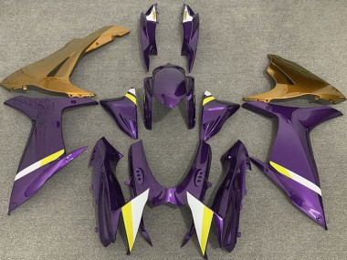 2011-2024 Gloss Purple and Gold GSXR 600-750 Motorcycle Fairings