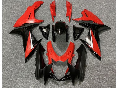 2011-2024 Gloss Red and Black GSXR 600-750 Motorcycle Fairings