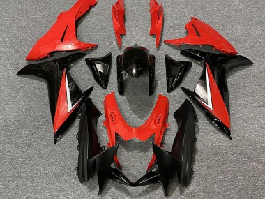 2011-2024 Gloss Red and Black GSXR 600-750 Motorcycle Fairings