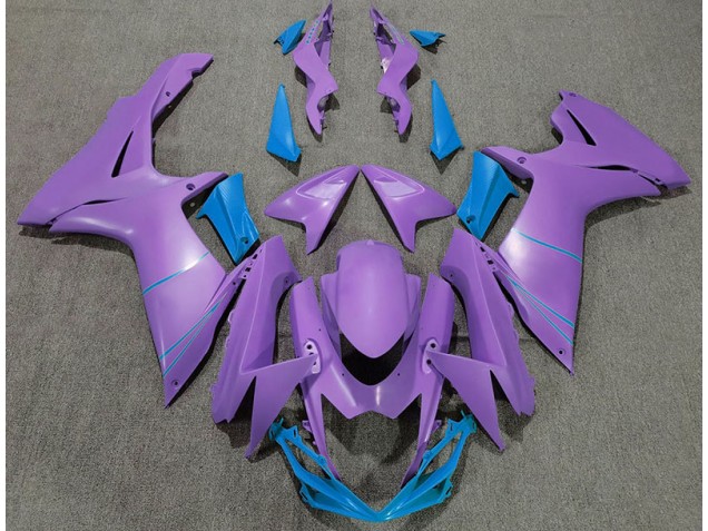 2011-2024 Matte Purple & Blue GSXR 600-750 Motorcycle Fairings