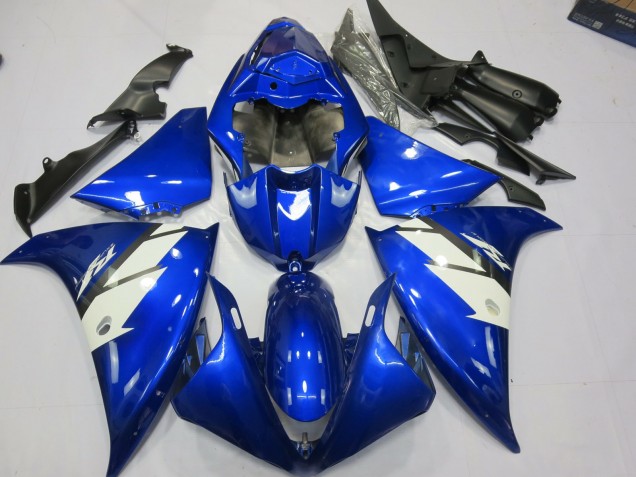 2012-2014 Blue and White R1 Motorcycle Fairings